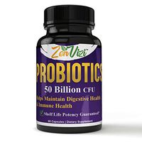 Huge Demand! Powerful Pure & Efficient Probiotic 50 Billion CFU, 20 Scientifically Proven Strains, Digestive Health & Immune Support HIGH Potency w/Prebiotic Blend Ultra Probiotics for Women + Men