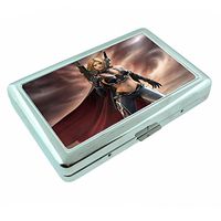 Bad Girls Pin Up Girl Model Silver Cigarette Case S5 Metal Wallet Id Holder 4" X 2.75" RFID Protection