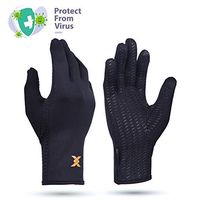 Thx4COPPER Infused Compression Winter Thermal Gloves, Touch Screen Full Finger Warm Glove for Writing, Texting, Cycling, Running, Carpal Tunnel–Anti-Slip Windproof for Women/Men