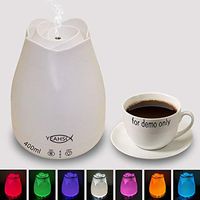 YEAHSO Aromatherapy Diffuser - 400ml Aroma Essential Oil Diffuser - Ultrasonic Cool Mist Humidifier. 7 LED Light Colors, 4 Timer Settings with Waterless Auto Safety Shut-Off, for in Bedroom, Nursery