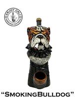 Handmade Tobacco Pipe Art Collectible Smoke Functional New Collection (Bulldog)