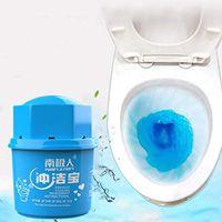 Sdoveb Automatic Toilet Bowl Cleaner - Toilet Tank and Bathroom Cleaning System Magic Flush Bottled Helper Blue Bubble Amazing Toilet Deodorizes Bleach with Natural Plant Scent (Blue)