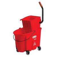 Wavebrake Side-Press Wringer/Bucket Combo, 8.75 Gal, Red, New