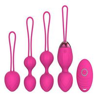 Kegel Exercise Weights - 2 in 1 Massager Ben Wa Balls for Beginners Upgradeed Silicone Wireless Remote Control Massager Rechargeable Pelvic Floor Kegel Exercise
