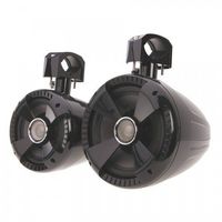 Soundstream WTS-8B 8" Wake Tower Speakers, Gloss Black, 2-Pair