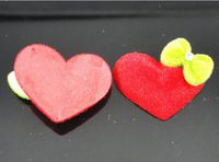 20pcs Resin Heart Bow Rhinestone Flatback Button Embellishments U Pick (Red)