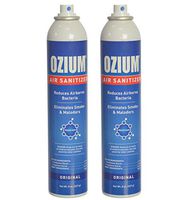 Ozium Air Sanitizer Reduces Airborne Bacteria Eliminates Smoke & Malodors Spray Air Freshener, Original, 8 Oz (2 Pack)