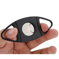 FYL New Stainless Steel Pocket Cigar Cutter Double Blades Knife Scissors Tobacco