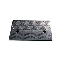Heavy Rubber Threshold Triangle Pad, Non-Slip Vehicle Tire Protection Ramp Hotel Restaurant Curb Ramp (Color: Black, Size: 50 27 10.5cm) (Size : 502710.5CM)