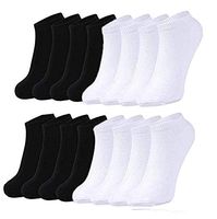 8 Pairs No Show Socks for Men Women Cotton Athletic Running Socks Thin Non Slip Casual Ankle Socks Low Cut Socks (4White/4Black)