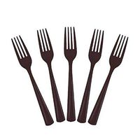 Black Plastic Forks 150 Count Party Catering Picnic Disposable New