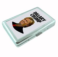 Dillary Crump Hysterical Presidential Campaign Mashup Metal Silver Cigarette Case Holder Wallet RFID-blocking