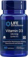 Life Extension Vitamin D3 5,000 IU 60 Softgels - 3-Pak