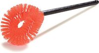 Carlisle 36100624 Flo-Pac Plastic Handle Bowl Brush, Polypropylene Bristles, 6-1/2" Length x 4-1/2" Width Brush, 21" Overall Length, Orange (Case of 24)