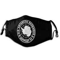 Outpost 31 Antarctica Research PM2.5 Mask, Equipped With Two Replaceable Protective 5-layer Activated Carbon Filters, M-shaped Nose Clip Mask