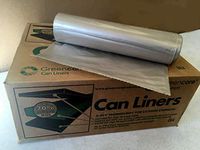 Green Core 70% Post Consumer Waste Heavy Duty, 1.5 MIL, Plastic Recycling Bags, Clear, 40-46 Gallon, (Pack of 50 Bags)