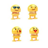 Dashboard Bobblehead, Cute Cartoon Doll Toy Car Accessories/Dashboard Bobblehead for Car/Interior Decoration, Bobble Head Toy, Kid's Gift, Novelty Figures Ornament Dancing Dolls (A,B,E,F)