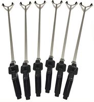 ArcMate EZ Reacher Standard Outdoor Suction Cup Reacher with Pistol Grip, Indoor Commercial and Outdoor Use, 4.5" Wide Jaw, 8lb. Capacity, Black, 40", 6 Pack (40S-6-FBA)