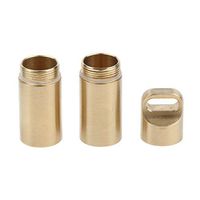 Portable Daily Pill Case with Double Compartments Waterproof Pill Box Dispenser Small Pocket Pill Container Travel Pill Holder for Men Women