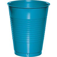 Club Pack of 240 Turquoise Blue Disposable Plastic Drinking Party Tumbler Cups 16 oz