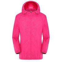Amlaiworld Men Women Plus Size Tops Casual Jackets Windproof Ultra-Light Rainproof Windbreaker Top Hot Pink