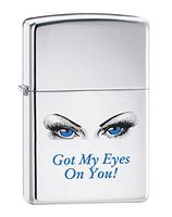 Zippo Personalized Message Engraved Customized Gift for Him for Her Got My Eyes On You! Indoor Outdoor Windproof Lighter