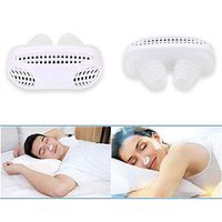 Nose Snore Stopping Anti Snore Relieve Snoring Breathing Apparatus Sleeping Mini Snoring Device Air Purifier Nasal Congestion for Travel, Sleeping, Office etcs,White