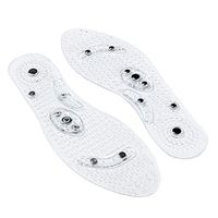 Gnker Magnetic Therapy Insoles Shoe Gel Insoles Feet for Men Comfort Pads Foot Care