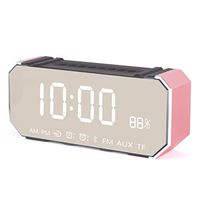 Music Alarm Clock, Wireless Bluetooth Speaker Creative Alarm Clock Silent Cannon Clock Student Smart Multi-Function Clock (Color : B)