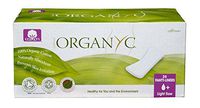 ORGANYC Hypoallergenic 100% Organic Cotton Panty Liners, flat, 24-count Boxes (Pack of 2)