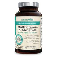 NatureWise Women’s Stress Support Multivitamin and Minerals Whole Food Complex with Sensoril Ashwagandha, Probiotics, 12 Whole Fruits and Vegetables (Packaging May Vary) [1 Month Supply – 60 Capsules]