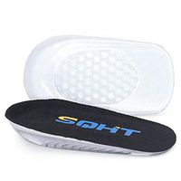 SQHT's Height Increase Insoles, Heel Cushion Inserts, Heel Lift Inserts for Leg Length Discrepancies (Large - 0.6" Height)