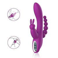 DDORR Powerful Cordless Wand - Rechargeable G Sport 3 in 1 Rabbit Vibrantor for Women Waterproof 7 Powerful Vibrations Quiet Dual Motors for Women (Purple)