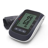 LTLGHY Blood Pressure Monitor, Upper Arm Digital Blood Pressure Machine with 22-32CM Wide Cuff, Large Clear LCD Display, 99 Memories for 2 Users, USB Charging