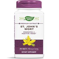 Nature's Way St. John's Wort Standardized Extract Mood Support, 450 mg per serving, 240 Count (Packaging May Vary)
