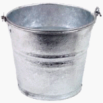 14 Quart Hot Dipped Steel Pail