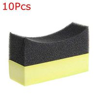 Car Sponge Pad Care Auto Tire Curved Foam Cleaning Tyre Dressing Applicator-3/10 Pcs(10Pcs)