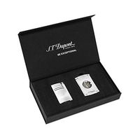 S.T. Dupont MaxiJet Lighter and Cutter Set (Chrome Vibrati)