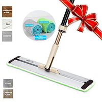 Silva Microfiber Mop Floor Cleaning System - Hardwood Floor Mop + 2 Washable Pads- Laminate, Tile, Walls, Vinyl - 18" Dry/Wet Dust Mop