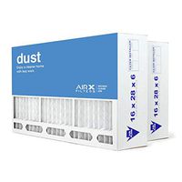 AIRx Filters 16x28x6 MERV 8 HVAC AC Furnace Air Filter Replacement for Aprilaire Space-Gard 401, Dust 2-Pack, Made in the USA