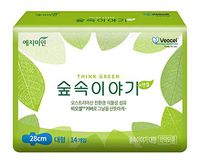 [YEJIMIIN] Austrian Eucalyptus Based Sanitary Pads for Sensitive Skin, VEOCEL Fiber, with Wings, Large Size 11 inch, 56 Count(Pack of 4)…