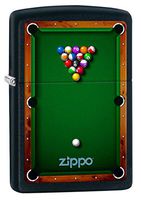 Zippo Lighter: Pool Table - Black Matte 78201