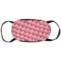 Boys Girls Dustproof Anti-Allergies Earloop Half Face Face Covers Skate Windproof Polyeste Cover Adjustable Elastic Band, Beautiful Mermaid Fish Scales Art Pink