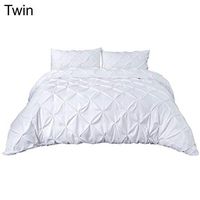 Aland Solid Color Fuvet Cover Wrinkle Style Gentle and Elegant Temperament Pillowcase Sheet Quilt Cover White Queen