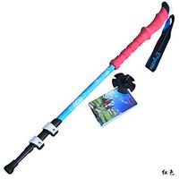 WSJL 2 Aluminum Ultra Light Travel Mountaineering Lock Cane ski Poles comparable Carbon