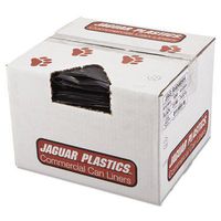 Jaguar Plastics Repro Low-Density Can Liners, 40 x 46, Black, 100/Carton