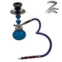 Zebra Smoke Series: 11" 1 Hose Pumpkin Echo (X1) Hookah Complete Set Complete Set (Blue)