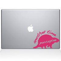 The Decal Guru 0223-MAC-12M-LB Another Time Porcupine MacBook Decal Vinyl Sticker - 13" MacBook Pro (2016 & Newer) - Pink