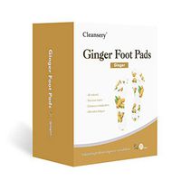 Ginger Foot Pads (20 Pads), Herbal Ginger Patch for Body Cleansing, Foot Patches for Swelling Feet, Better Sleep and Pain Relief, 100% Natural Ingredients, Ginger Powder and Bamboo Vinegar, 20 Pack