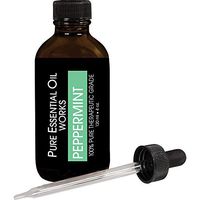 Pure Essential Oil Works Peppermint Oil, 100% Pure, Natural, Paraben-Free and Therapeutic Grade with Dropper Cap, 4 Ounces